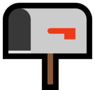 Open Mailbox with Lowered Flag Emoji, Microsoft style