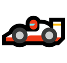 Racing Car Emoji, Microsoft style