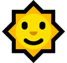 Sun Emoji, Microsoft style