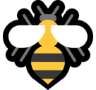 Bee Emoji, Microsoft style