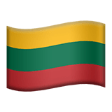 Flag: Lithuania Emoji, Apple style