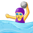 Woman Playing Water Polo Emoji, Samsung style