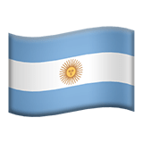 Flag: Argentina Emoji, Apple style