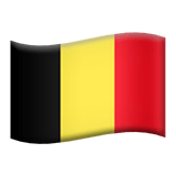 Flag: Belgium Emoji, Apple style