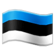 Flag: Estonia Emoji, Samsung style