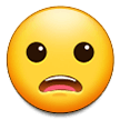 Frowning Face with Open Mouth Emoji, Samsung style