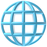 Globe with Meridians Emoji, Apple style
