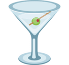 Cocktail Glass Emoji, Facebook style