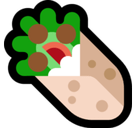 Stuffed Flatbread Emoji, Microsoft style