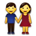 Man and Woman Holding Hands Emoji, LG style