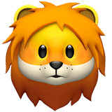 Lion Face Emoji, Apple style