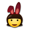 People with Bunny Ears Emoji, LG style