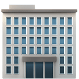 Office Building Emoji, Apple style