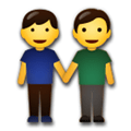 Two Men Holding Hands Emoji, LG style