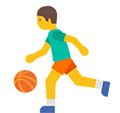 Person Bouncing Ball Emoji, Google style