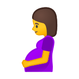 Pregnant Woman Emoji, Google style