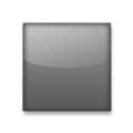 Black Medium Square Emoji, LG style