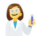 Woman Scientist Emoji, Facebook style