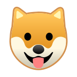 Dog Face Emoji, Google style