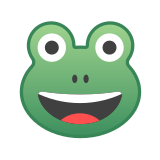 Frog Face Emoji, Google style