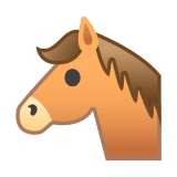 Horse Face Emoji, Google style