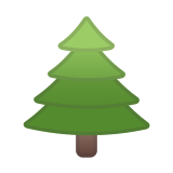 Evergreen Tree Emoji, Google style