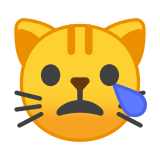 Crying Cat Face Emoji, Google style