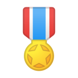 Military Medal Emoji, Google style