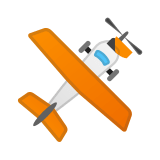 Small Airplane Emoji, Google style
