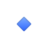 Small Blue Diamond Emoji, Google style