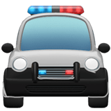 Oncoming Police Car Emoji, Apple style