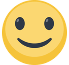 Slightly Smiling Face Emoji, Facebook style