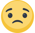 Slightly Frowning Face Emoji, Facebook style