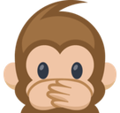 Speak-No-Evil Monkey Emoji, Facebook style