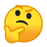 Thinking Face Emoji, Google style