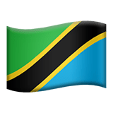 Flag: Tanzania Emoji, Apple style