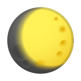 Waxing Gibbous Moon Emoji, Google style