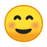 Smiling Face Emoji, Google style