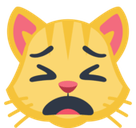 Weary Cat Face Emoji, Facebook style
