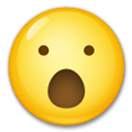 Face with Open Mouth Emoji, LG style