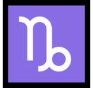 Capricorn Emoji, Microsoft style