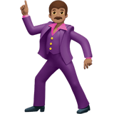 Man Dancing Emoji with Medium Skin Tone, Apple style