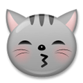 Kissing Cat Face Emoji, LG style