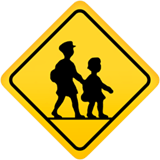 Children Crossing Emoji, Apple style
