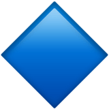 Large Blue Diamond Emoji, Apple style