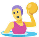 Woman Playing Water Polo Emoji, Facebook style