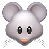 Mouse Face Emoji, Apple style