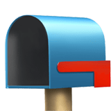 Open Mailbox with Lowered Flag Emoji, Apple style