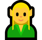Man Elf Emoji, Microsoft style
