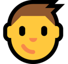 Boy Emoji, Microsoft style